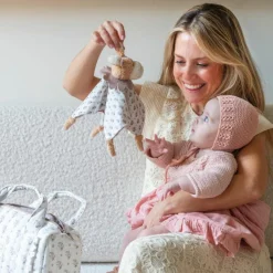 Hot Doudou âne Botton Fleurs Doudou Plat