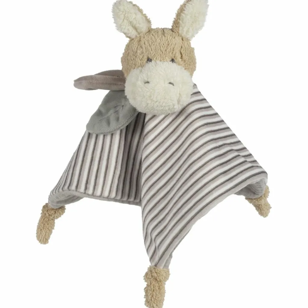 Sale Doudou âne Botton Rayures Doudou Plat