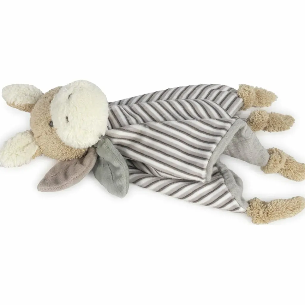 Sale Doudou âne Botton Rayures Doudou Plat