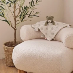 Best Doudou Ours réversible Jour et Nuit Orso Doudou Marionnette