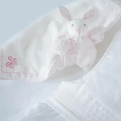 Clearance Doudou peluche Augustin le lapin rose Doudou Plat