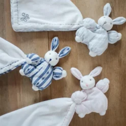 Clearance Doudou peluche Augustin le lapin rose Doudou Plat