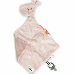 Online Doudou plat attache sucette Raffi la girafe rose (30 cm) Doudou Attache Sucette