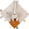 Doudou plat attache sucette Tiga la girafe TSO Doudou Attache Sucette