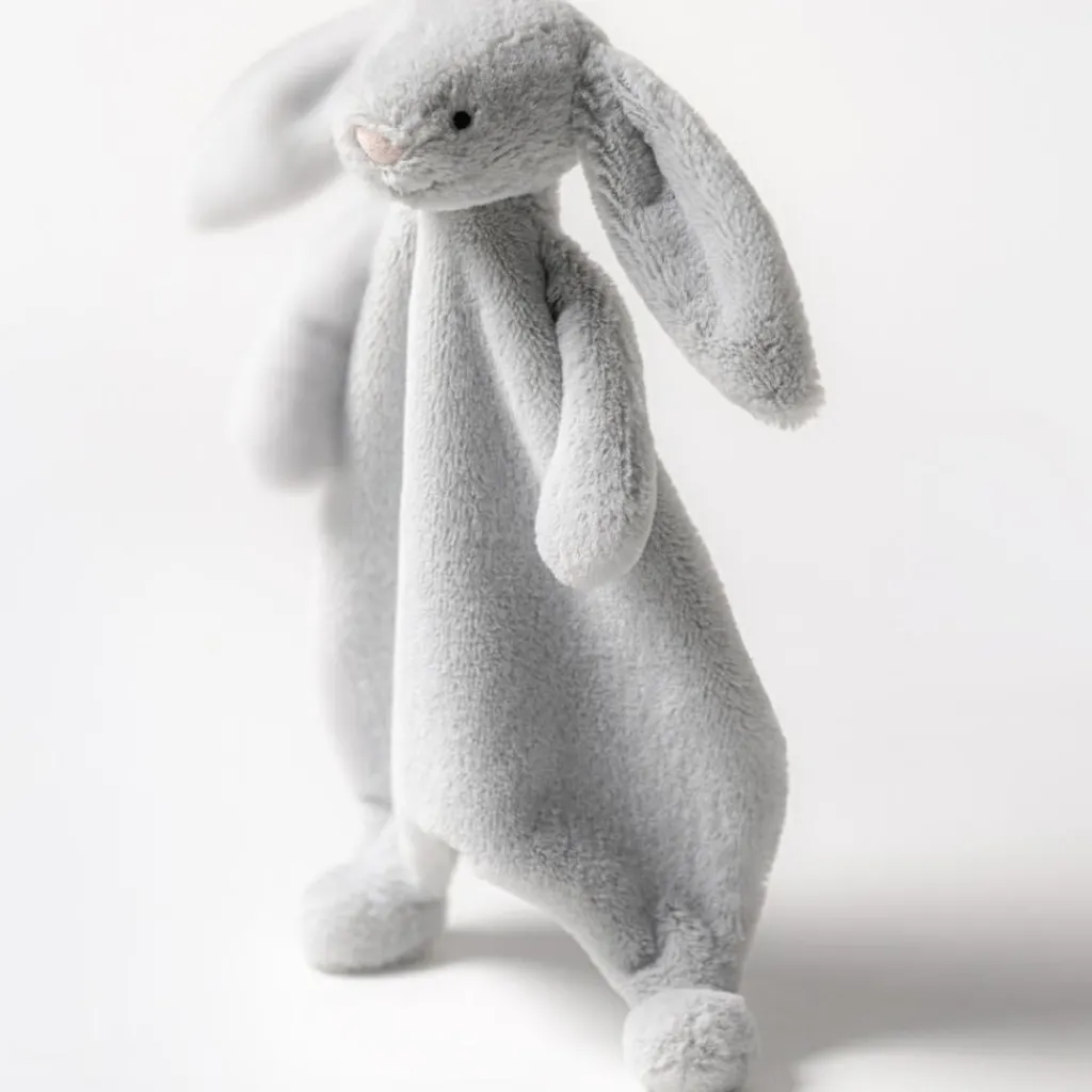 Clearance Doudou plat Bashful Lapin Silver (20 cm) Doudou Plat