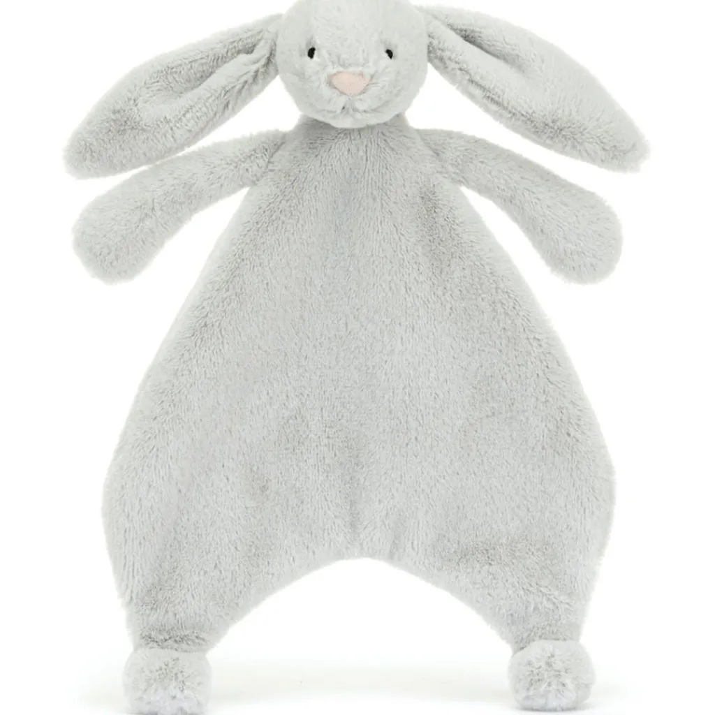 Clearance Doudou plat Bashful Lapin Silver (20 cm) Doudou Plat