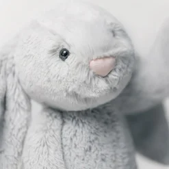 Clearance Doudou plat Bashful Lapin Silver (20 cm) Doudou Plat