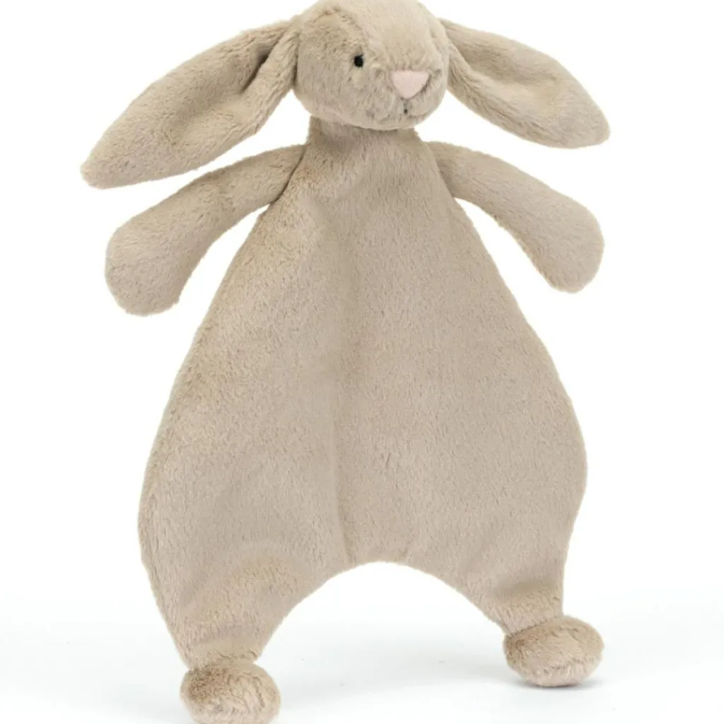 Doudou plat Bashful Lapin Beige (27 cm) Doudou Plat