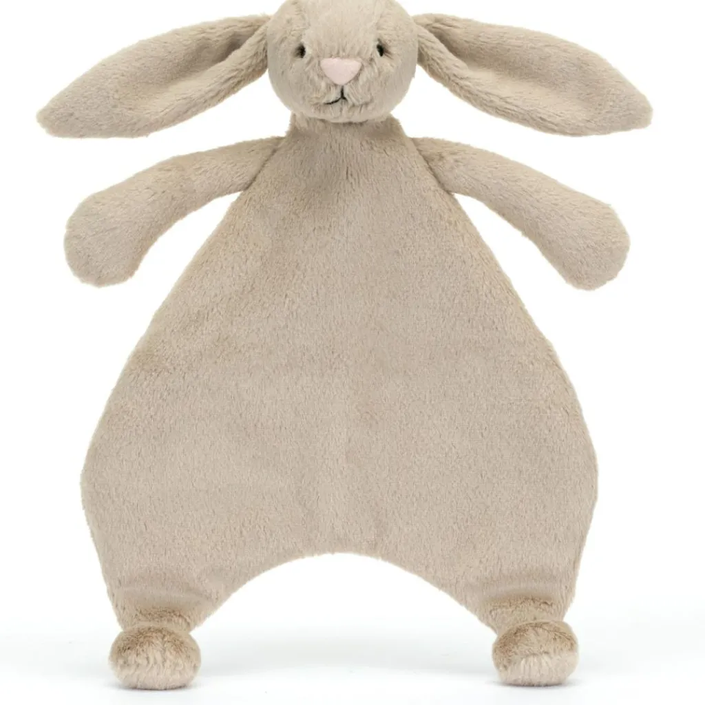 Doudou plat Bashful Lapin Beige (27 cm) Doudou Plat