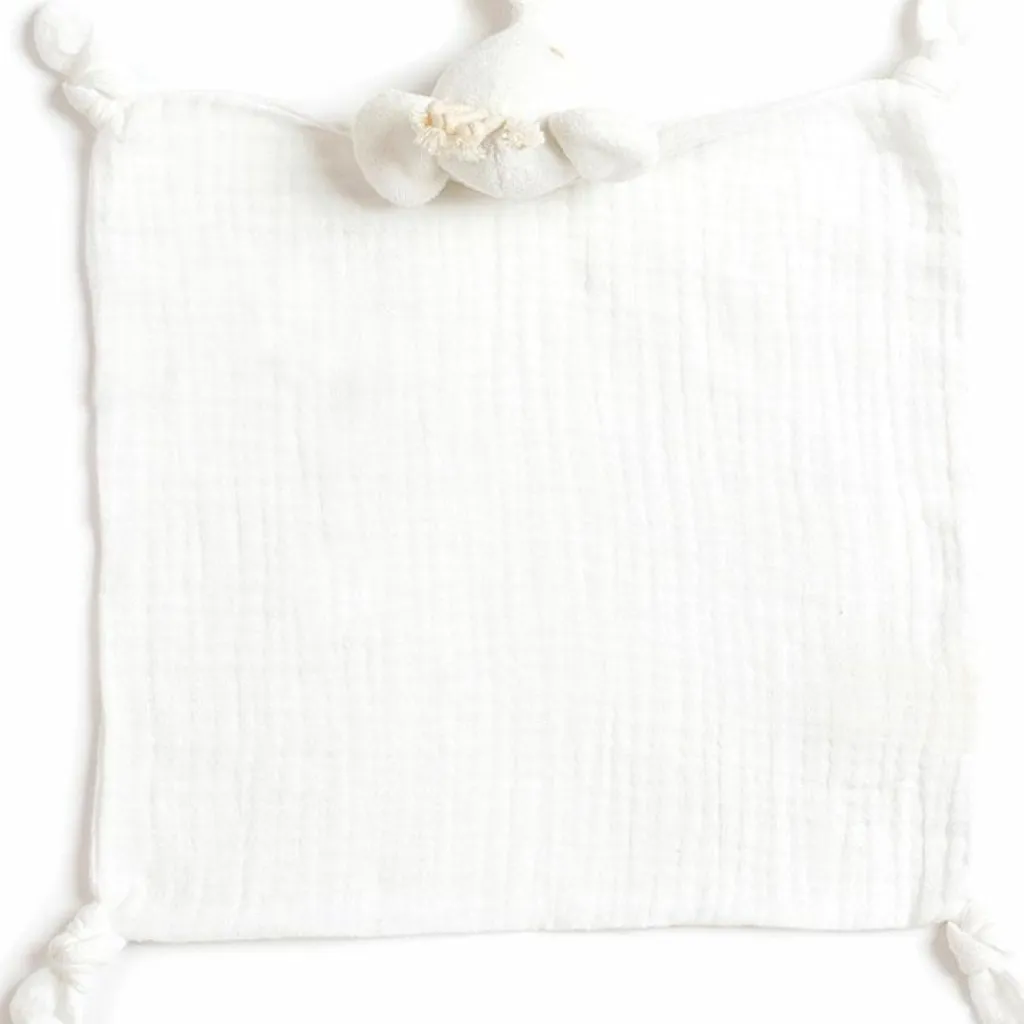 Outlet Doudou plat en coton bio éléphant (30 x 30 cm) Doudou Plat