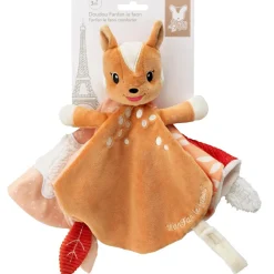 Best Doudou plat Fanfan le faon avec attache sucette Doudou Attache Sucette