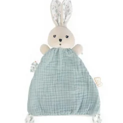 New Doudou plat lapin bleu Colombe K'doux Doudou Plat