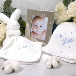 Clearance Doudou plat lapin bleu (personnalisable) Doudou Plat