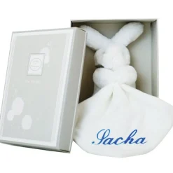 Clearance Doudou plat lapin bleu (personnalisable) Doudou Plat