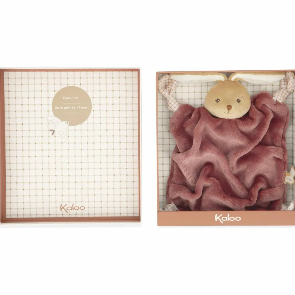 Discount Doudou plat Lapin bordeaux Doudou Plat