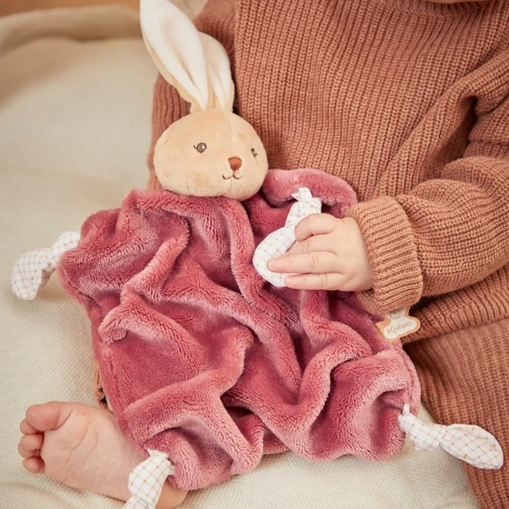 Discount Doudou plat Lapin bordeaux Doudou Plat