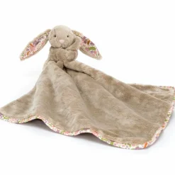 Outlet Doudou plat Lapin en fleurs Beige Doudou Plat