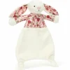 Discount Doudou plat Lapin en fleurs Crème Doudou Plat