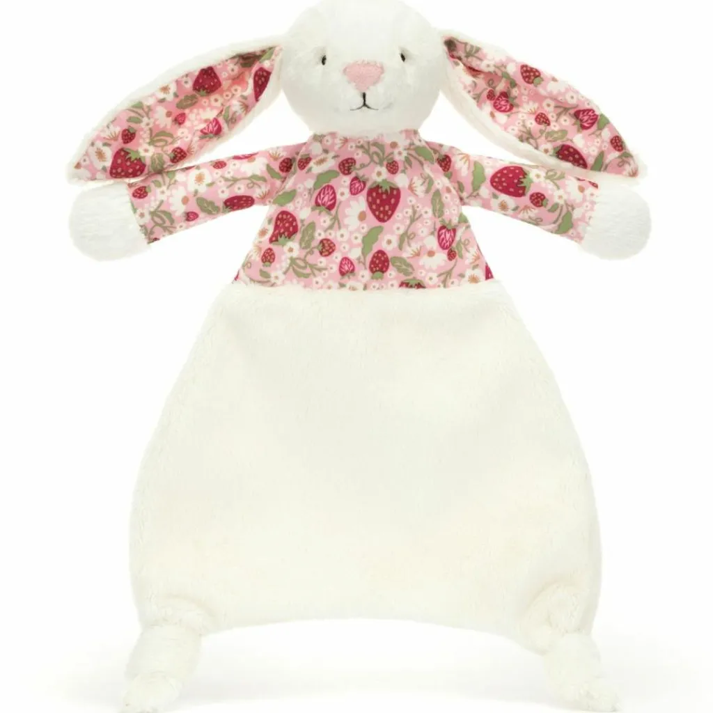 Discount Doudou plat Lapin en fleurs Crème Doudou Plat