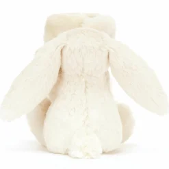 Sale Doudou plat Lapin en fleurs Cream Doudou Plat