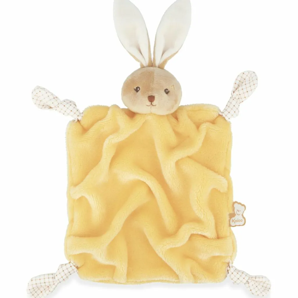 Hot Doudou plat Lapin jaune Doudou Plat