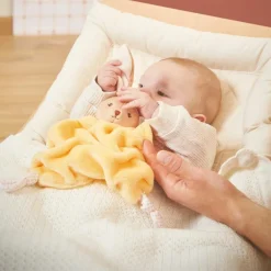 Hot Doudou plat Lapin jaune Doudou Plat