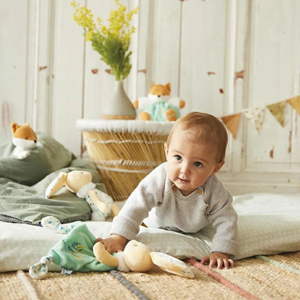 Hot Doudou plat lapin Justin Les Fripons Doudou Plat