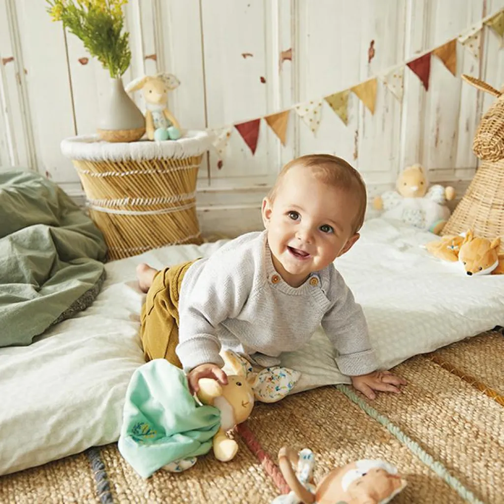 Hot Doudou plat lapin Justin Les Fripons Doudou Plat