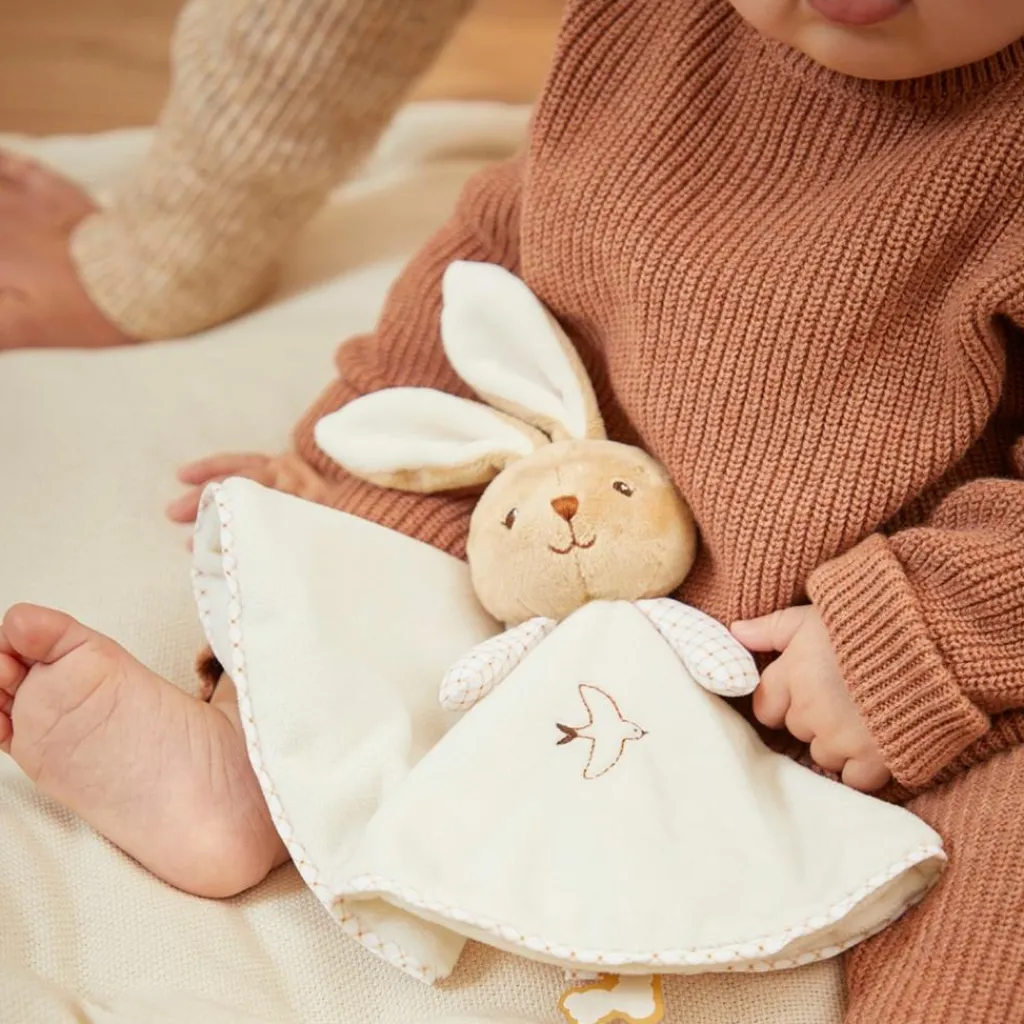 Sale Doudou plat Lapin rond crème Doudou Plat