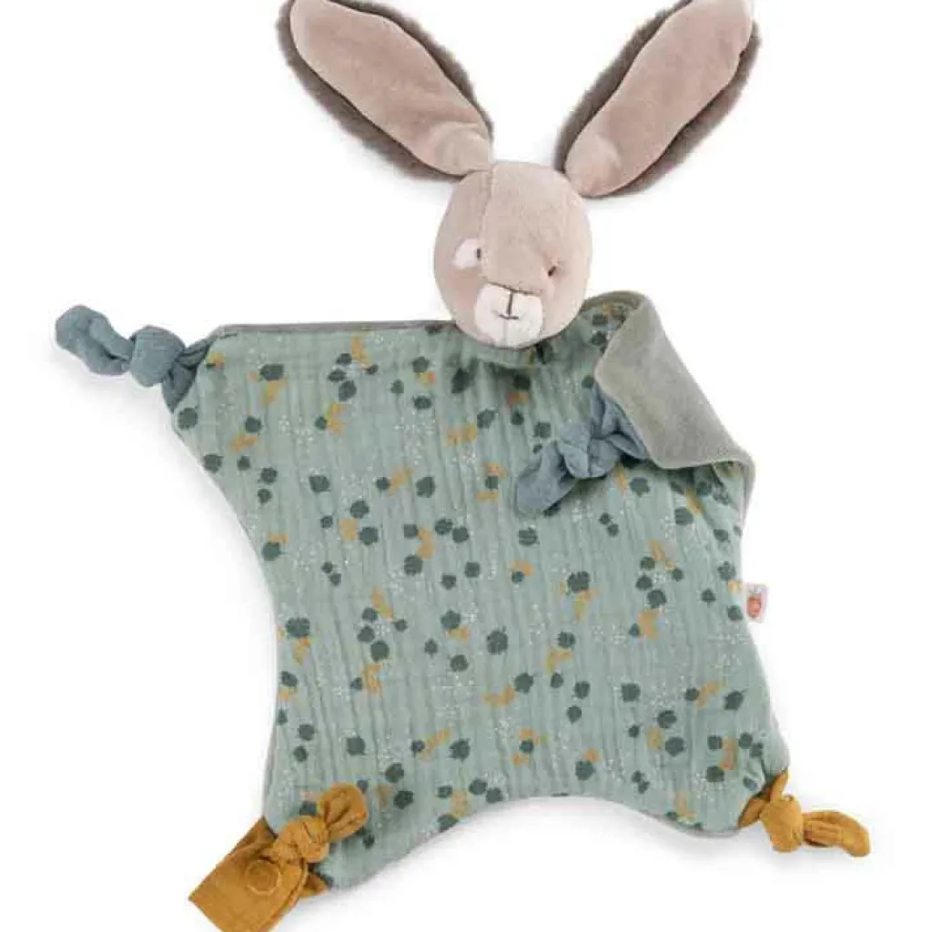 Hot Doudou plat lapin sauge Trois petits lapins Doudou Plat