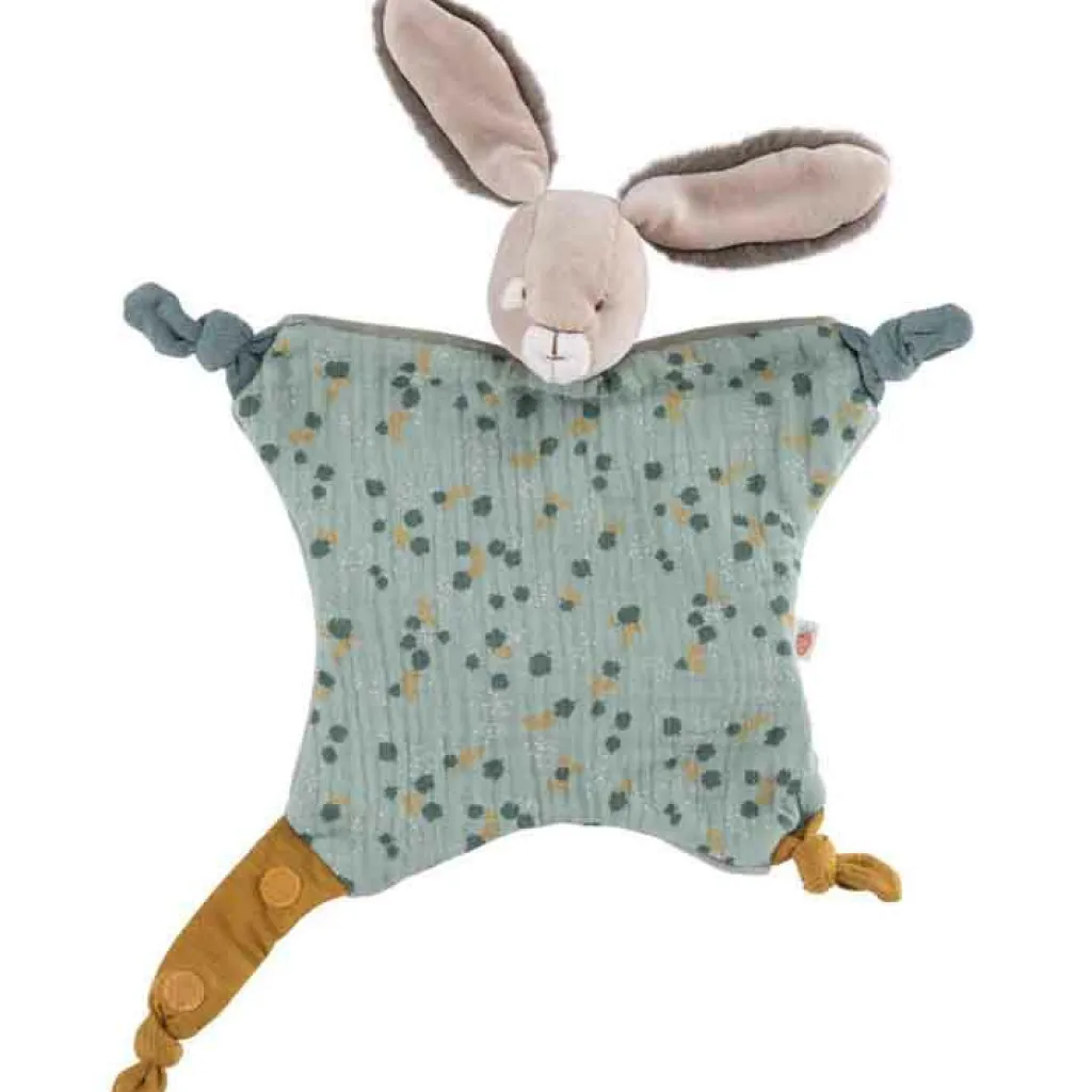 Hot Doudou plat lapin sauge Trois petits lapins Doudou Plat