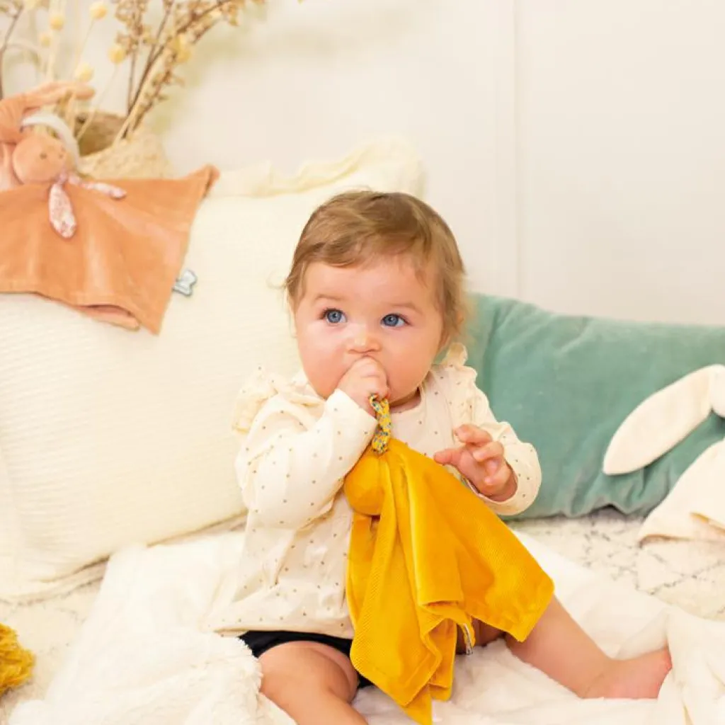 Outlet Doudou plat Lapinoo ocre Doudou Plat