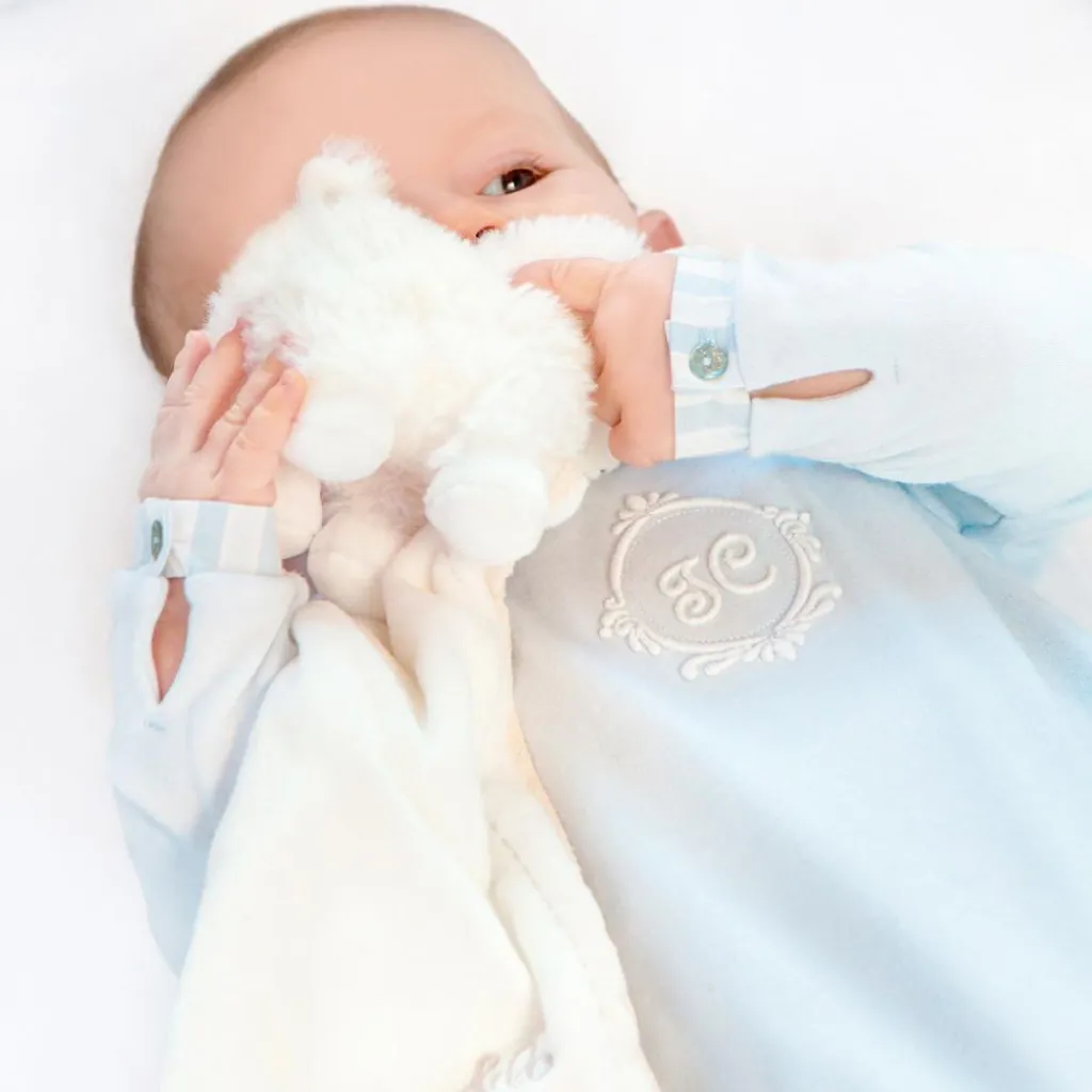 Sale Doudou plat mouton écru (25 x 25 cm) Doudou Plat