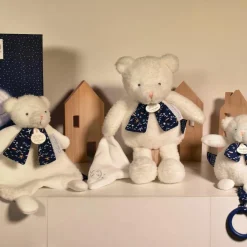 New Doudou plat ours luminescent Clair de Lune (26 cm) Doudou Plat