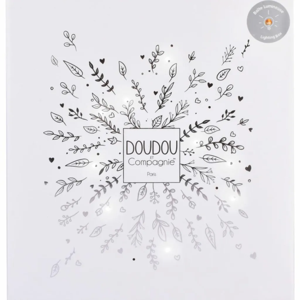 Hot Doudou plat pétales Ours Blanc (25 cm) Doudou Plat