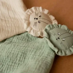 Clearance Doudou plat Tam Tam Lion Sauge Doudou Plat