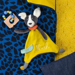 Online Doudou Puce jaune Puce et Pilou (personnalisable) Doudou Plat