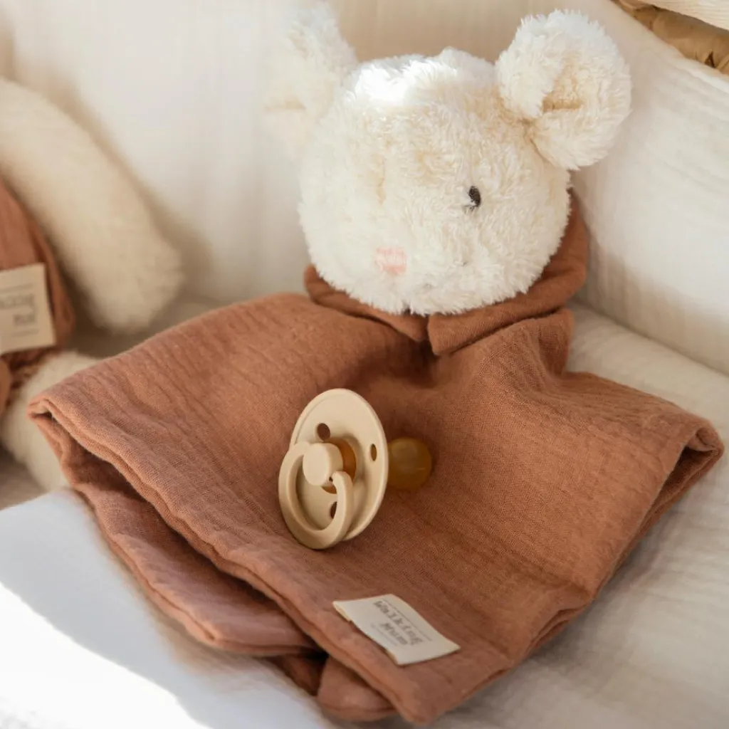 New Doudou Souris Poppy Cannelle Doudou Plat