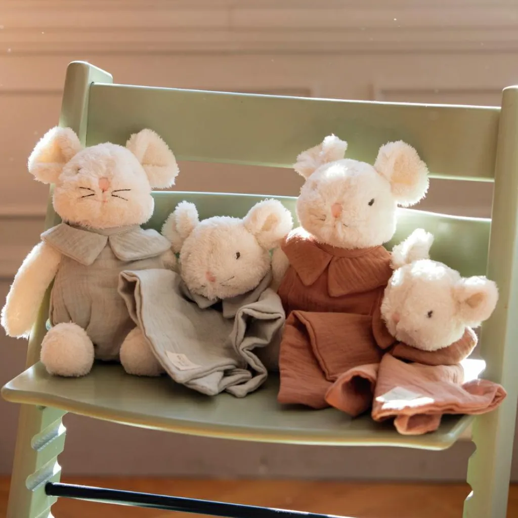 Outlet Doudou Souris Poppy Mousse Doudou Plat