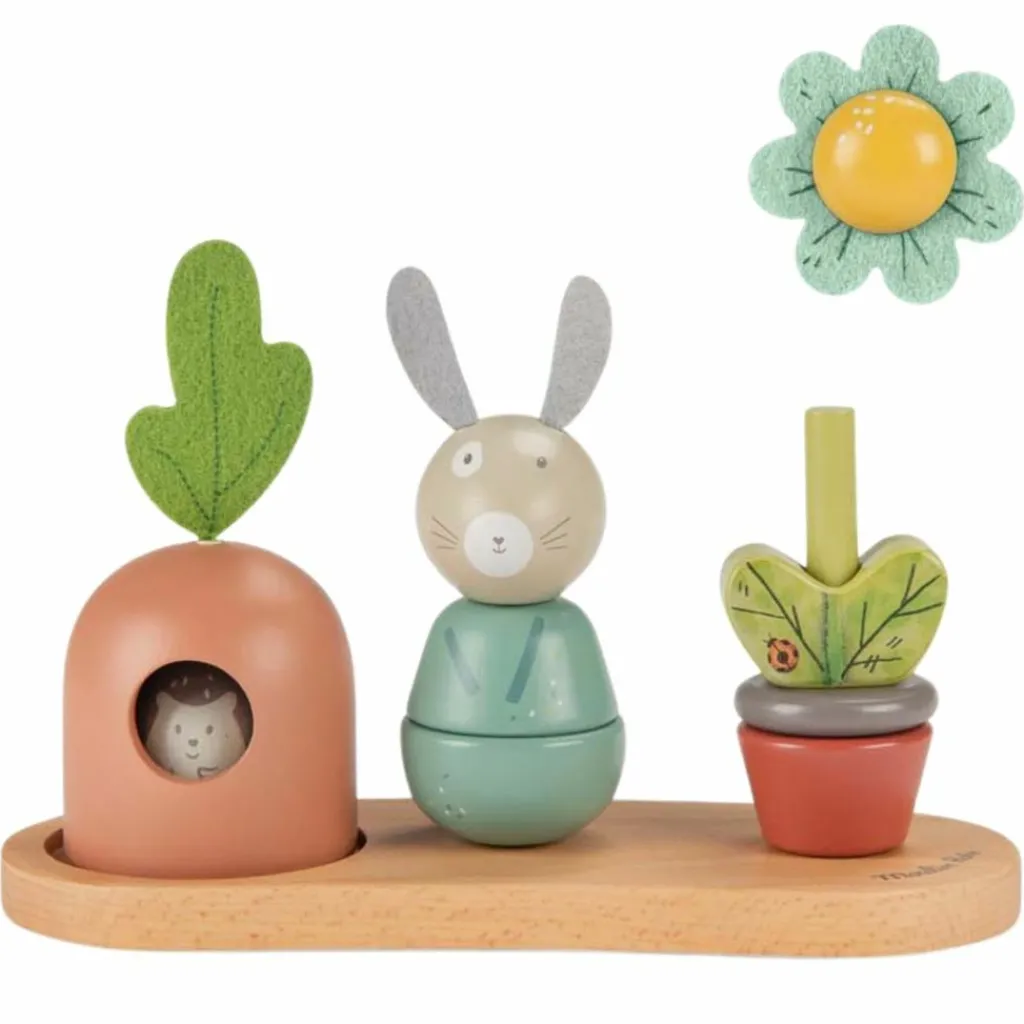 New Empilable multi-activités Trois petits lapins Jouet À Empiler