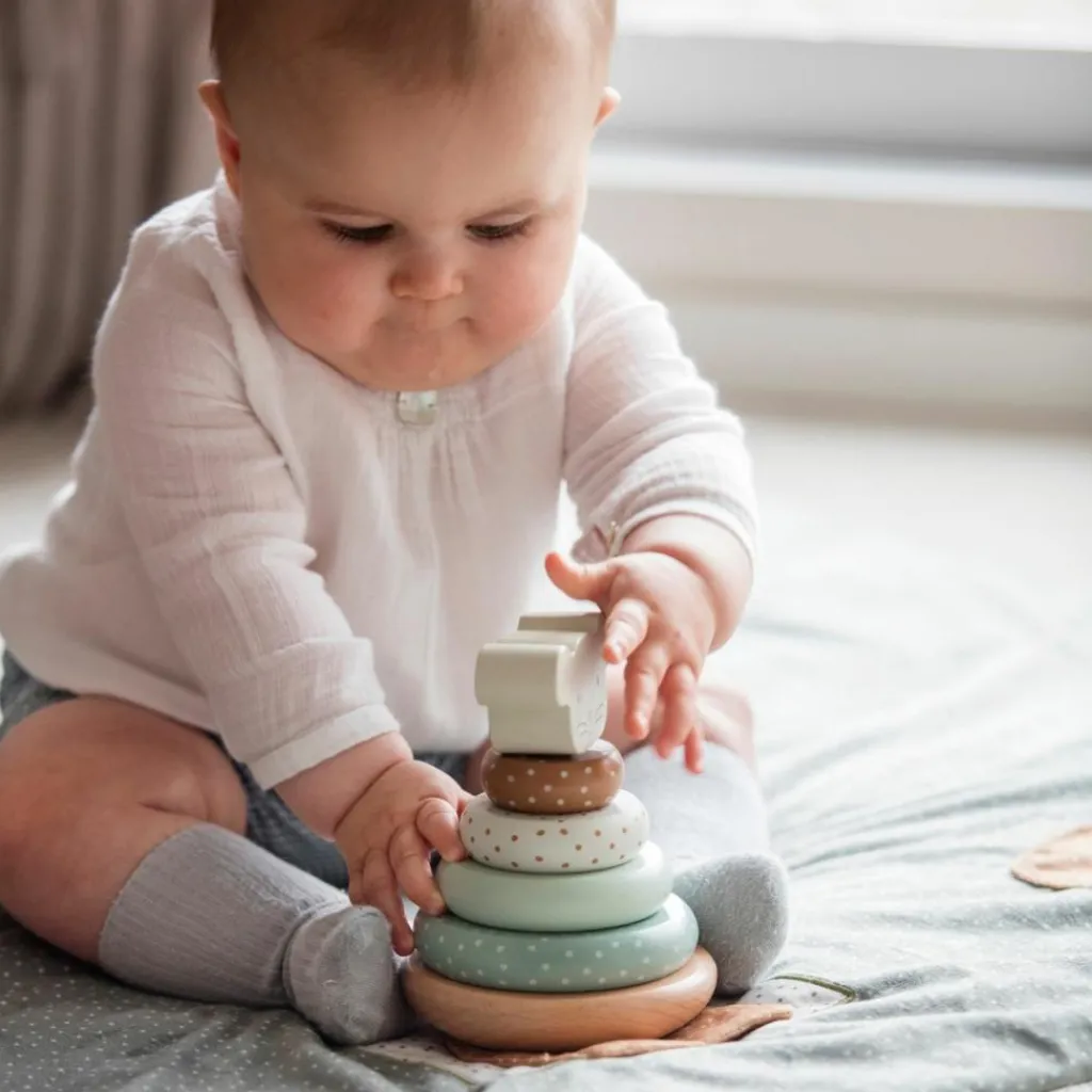 New Empileur à bascule en bois Poppy Jouet À Empiler