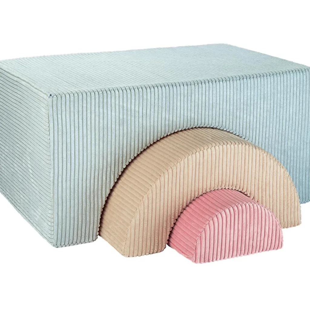 Discount Ensemble de jeu arc-en-ciel Peppermint Green velours côtelé Parcours De Motricité