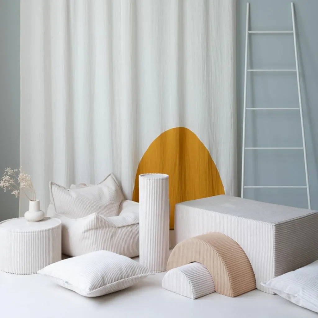 Discount Ensemble de jeu arc-en-ciel Marshmallow velours côtelé Parcours De Motricité