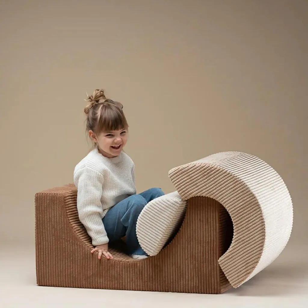 Hot Ensemble de jeu arc-en-ciel Toffee velours côtelé Parcours De Motricité