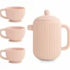 Sale Ensemble de jeu Thé en silicone Blush (4 pièces) Dînette Et Aliments Factices