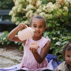 Sale Ensemble de jeu Thé en silicone Blush (4 pièces) Dînette Et Aliments Factices