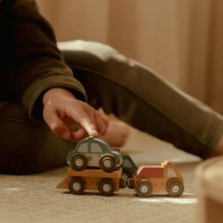 Hot Ensemble de véhicules en bois Petites Voitures, Véhicules Et Circuits