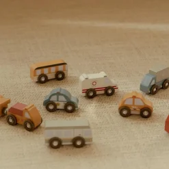 Hot Ensemble de véhicules en bois Petites Voitures, Véhicules Et Circuits