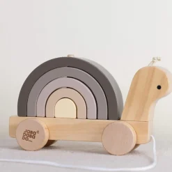 Escargot en bois à tirer Jouet À Tirer / Pousser
