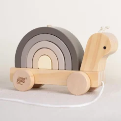 Escargot en bois à tirer Jouet À Tirer / Pousser